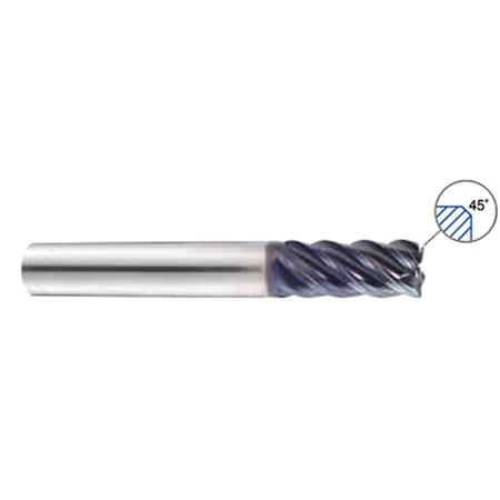 Titanox-Power 5Fl Multiple Helix Long Flat End Mill